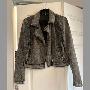 Grey Acid Wash Jacket - M